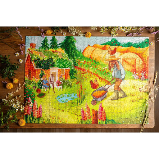 Childhood Garden 1000 Piece Premium Jigsaw Puzzle Trevell - for just $39.99! 