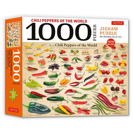 Chili Peppers of the World 1000 Piece Jigsaw Puzzle Tuttle - for just $19.99! 