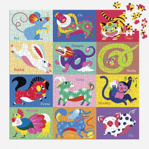 Chinese Zodiac 500 Piece Jigsaw Puzzle Mudpuppy - for just $17.99! 