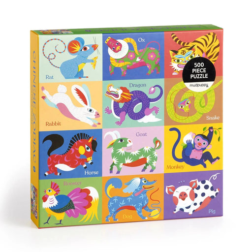 Chinese Zodiac 500 Piece Jigsaw Puzzle Mudpuppy - for just $17.99! 