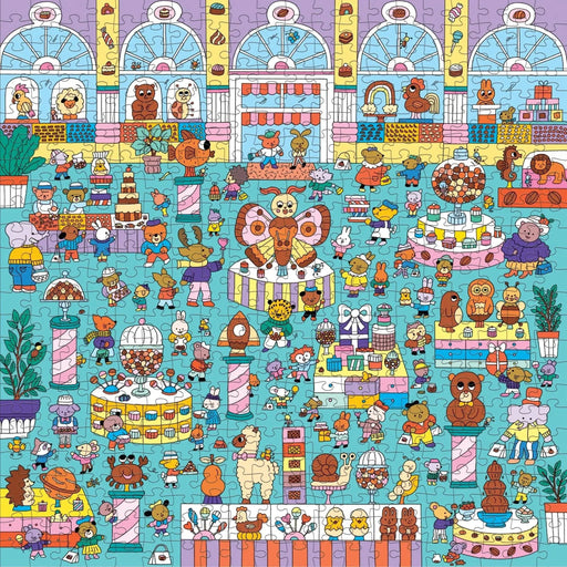 Chocolate Shop Search & Find 500 Piece Jigsaw Puzzle Mudpuppy - for just $17.99! 