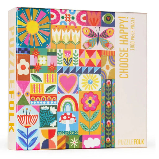 Choose Happy 1000 Piece Jigsaw Puzzle PuzzleFolk - for just $24.99! 