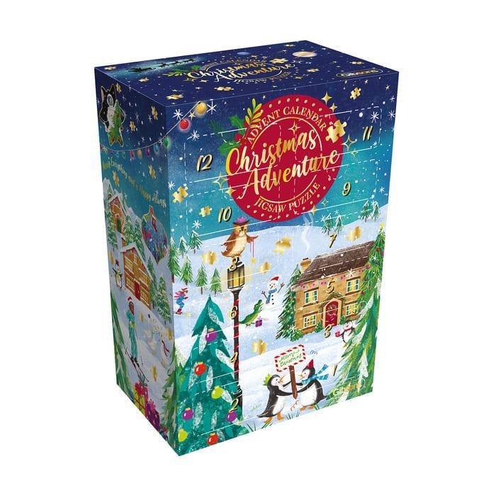 Christmas Adventure Advent Calendar 24 Jigsaw Puzzles Gibsons - for just $39.99! 