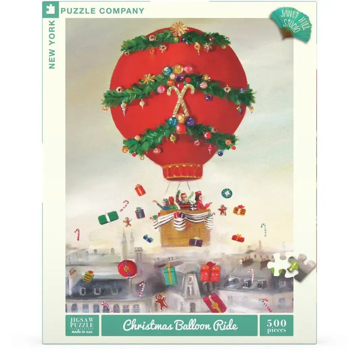 Christmas Balloon Ride 500 Piece Jigsaw Puzzle NYPC - for just $26.99! 