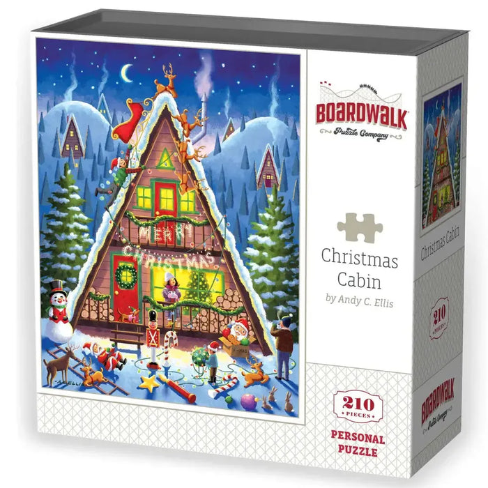 Christmas Cabin 210 Piece Jigsaw Puzzle Boardwalk - for just $11.99! 