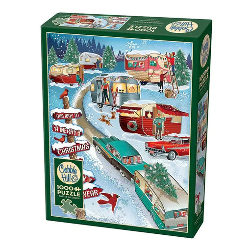 Christmas Campers 1000 Piece Jigsaw Puzzle Cobble Hill - for just $19.99! 