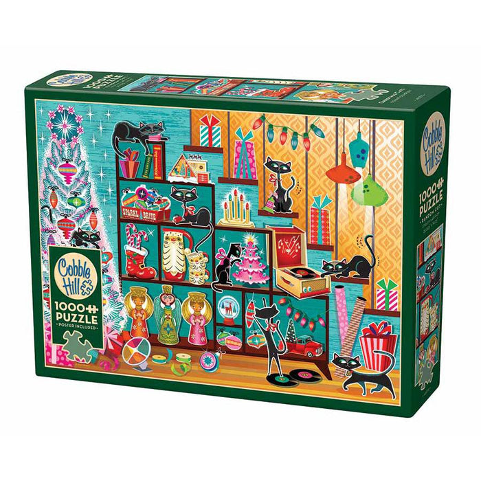 Christmas Cats 1000 Piece Jigsaw Puzzle Cobble Hill - for just $19.99! 