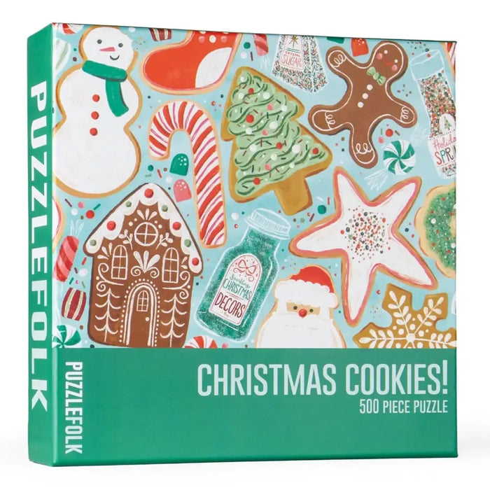 Christmas Cookies 500 Piece Jigsaw Puzzle PuzzleFolk - for just $25.99! 