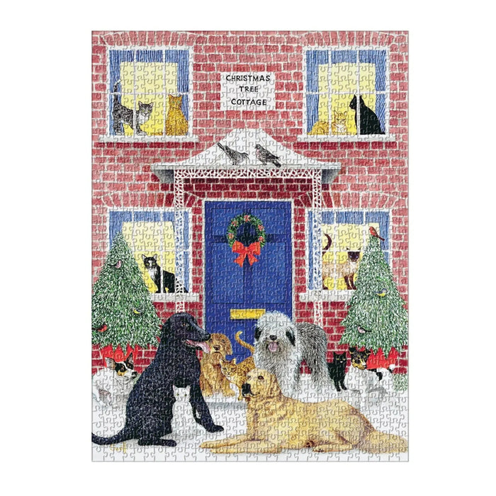Christmas Cottage 1000 Piece Jigsaw Puzzle Galison - for just $19.99! 