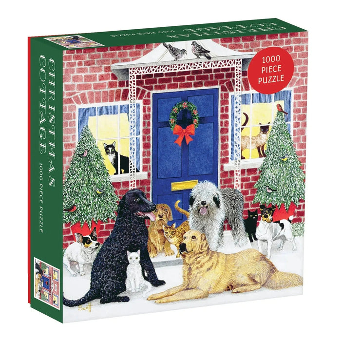 Christmas Cottage 1000 Piece Jigsaw Puzzle Galison - for just $19.99! 