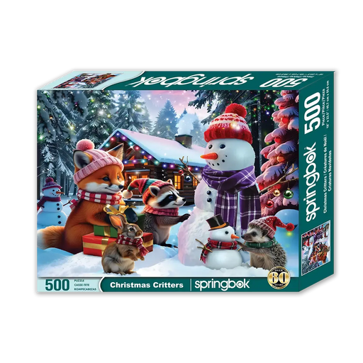 Christmas Critters 500 Piece Jigsaw Puzzle Springbok - for just $17.99! 