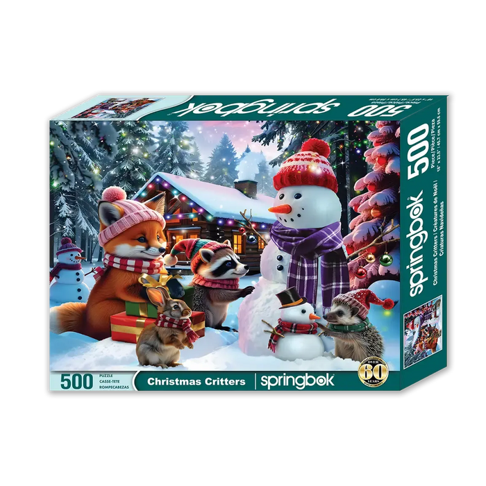 Christmas Critters 500 Piece Jigsaw Puzzle Springbok - for just $17.99! 