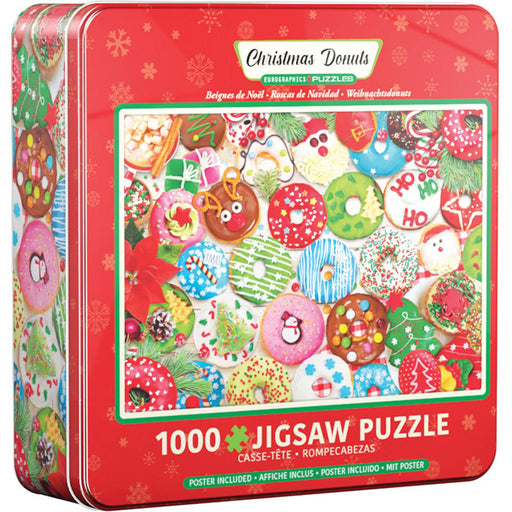 Christmas Donuts 1000 Piece Jigsaw Puzzle in Tin Eurographics - for just $24.99! 