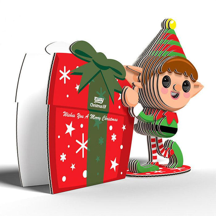 Christmas Elf 3D Cardboard Model Kit Eugy - for just $11.99! 