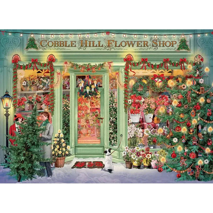 Christmas Flower Shop 1000 Piece Jigsaw Puzzle Cobble Hill - for just $19.99! 