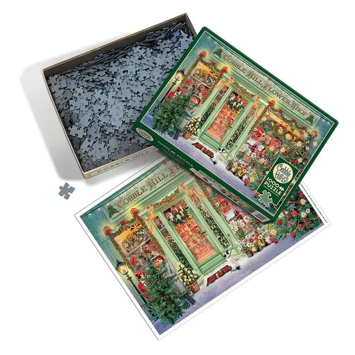 Christmas Flower Shop 1000 Piece Jigsaw Puzzle Cobble Hill - for just $19.99! 