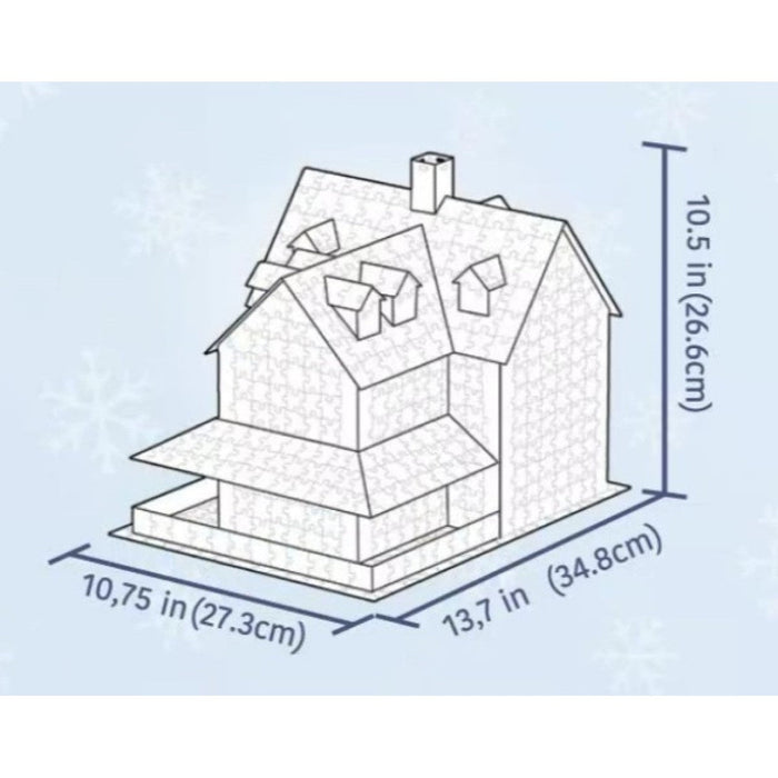 Christmas House 1100 Piece 3D Jigsaw Puzzle Eurographics - for just $43.99! 