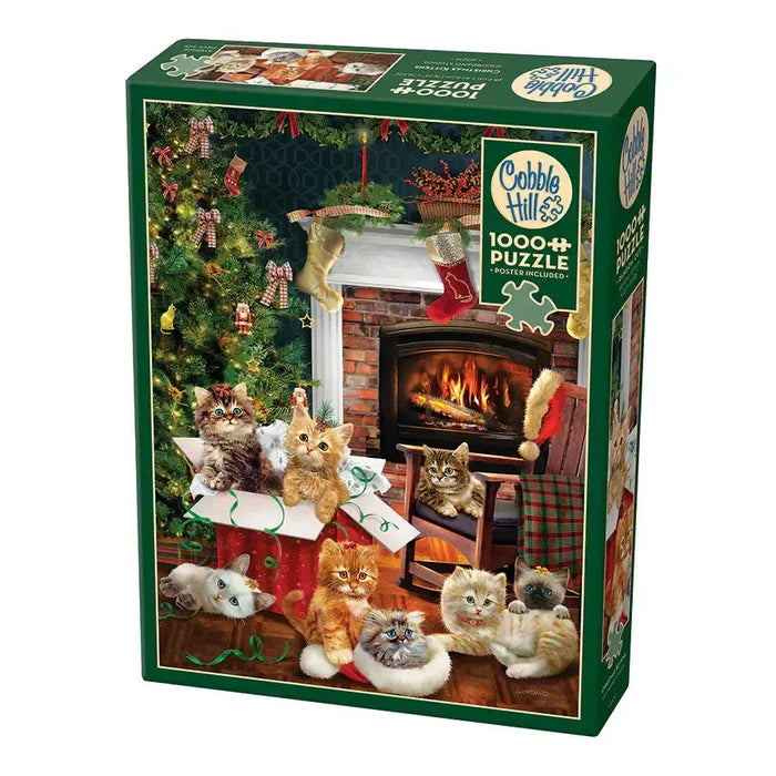 Christmas Kittens 1000 Piece Jigsaw Puzzle Cobble Hill - for just $20.99! 