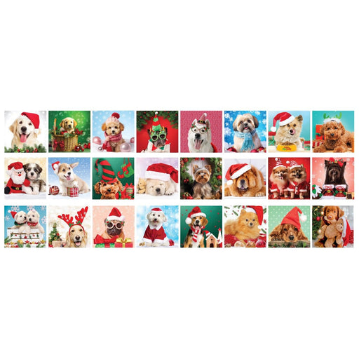 Christmas Paws Advent Calendar - 24 Set of 50 Piece Mini Jigsaw Puzzles Eurographics - for just $44.99! 