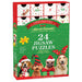 Christmas Paws Advent Calendar - 24 Set of 50 Piece Mini Jigsaw Puzzles Eurographics - for just $44.99! 