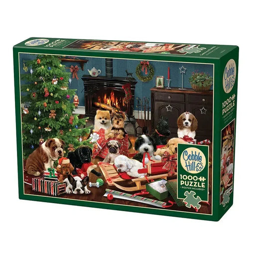 Christmas Puppies 1000 Piece Jigsaw Puzzle Cobble Hill - for just $20.99! 