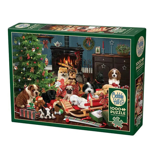 Christmas Puppies 1000 Piece Jigsaw Puzzle Cobble Hill - for just $19.99! 
