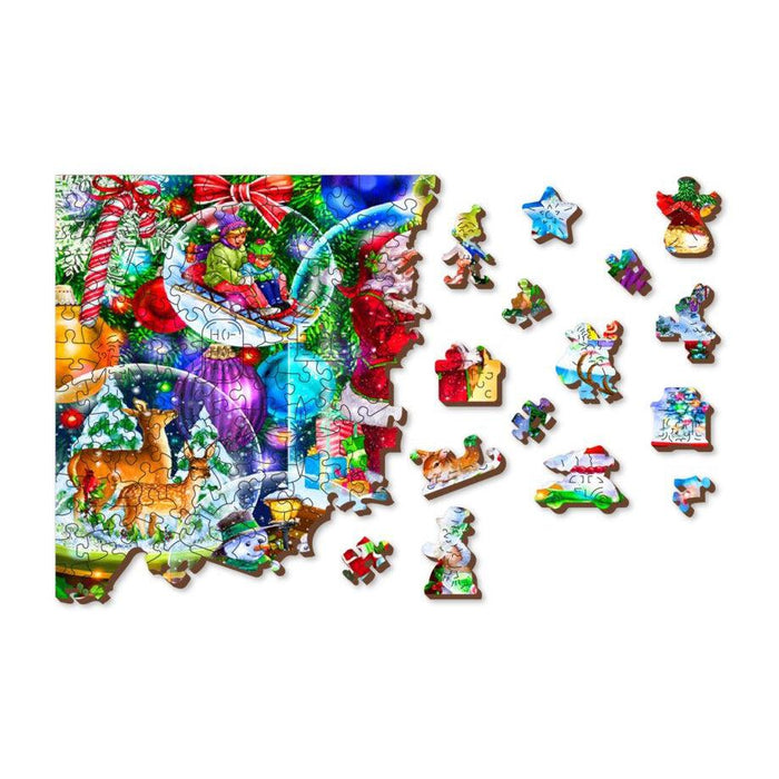 Christmas Snowballs 505 Piece Wood Jigsaw Puzzle Wooden City - for just $27.99! 