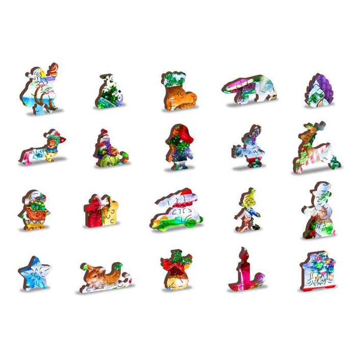 Christmas Snowballs 505 Piece Wood Jigsaw Puzzle Wooden City - for just $27.99! 