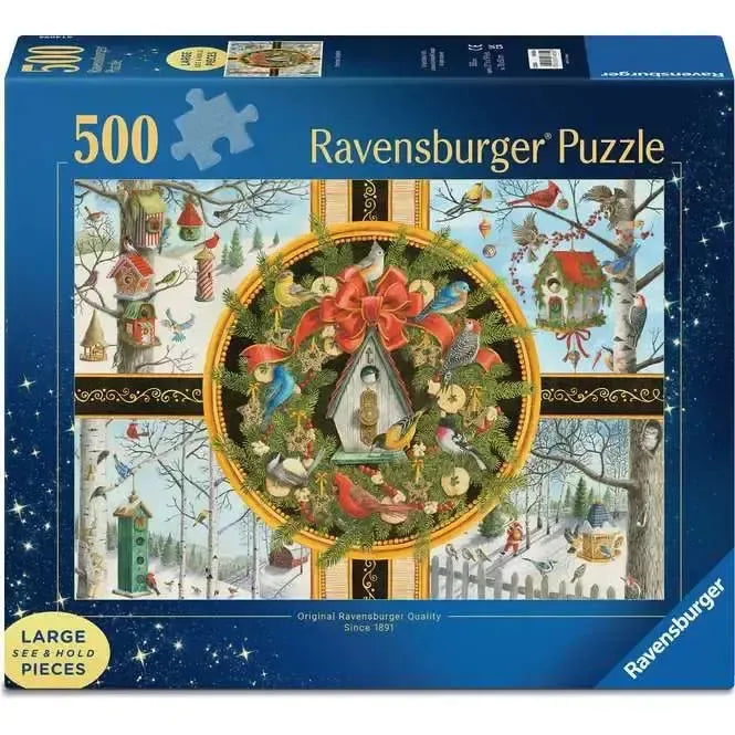 Christmas Songbirds 500 Large Piece Jigsaw Puzzle Ravensburger - for just $24.99! 