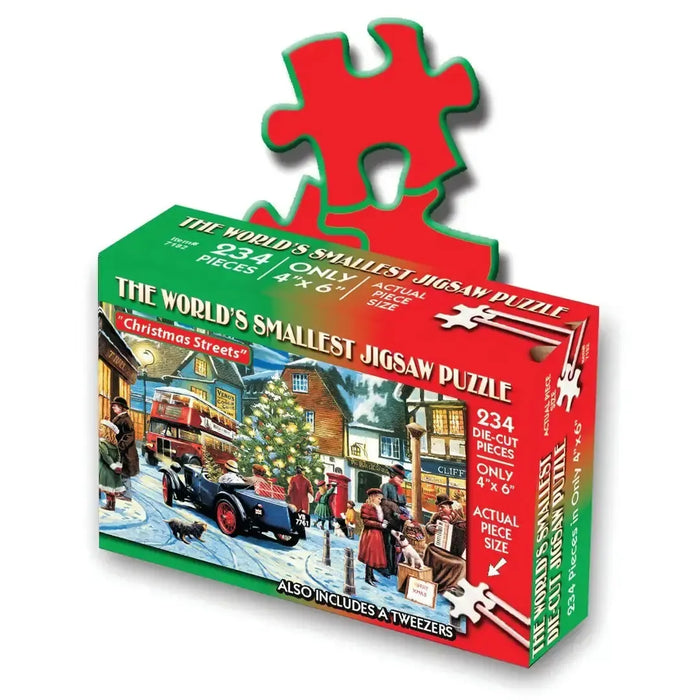 Christmas Streets 234 Piece "World's Smallest" Jigsaw Puzzle TDC - for just $9.99! 