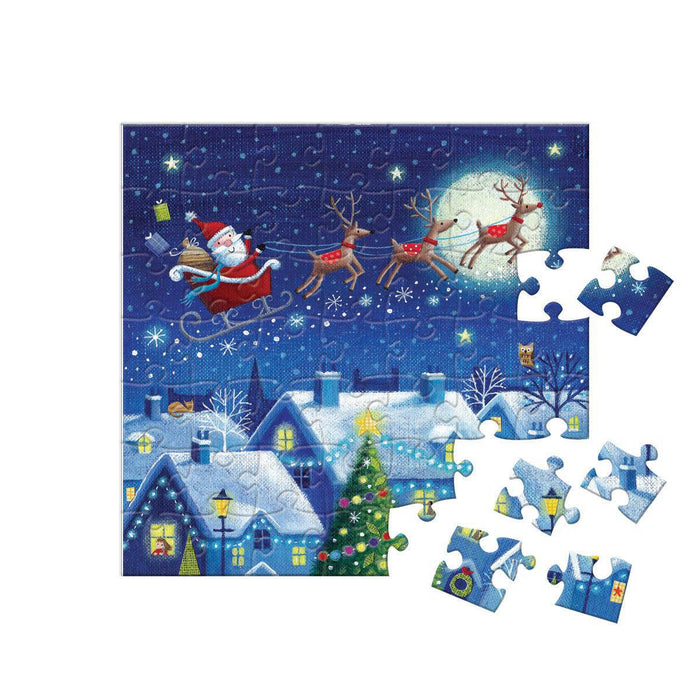 Christmas Town Advent Calendar - 24 Set of 50 Piece Mini Jigsaw Puzzles Eurographics - for just $39.99! 