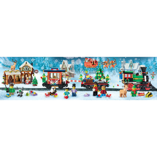 Christmas Train LEGO 4 Connecting 100 Piece Jigsaw Puzzles Chronicle - for just $17.99! 