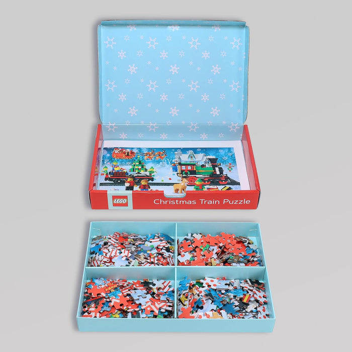 Christmas Train LEGO 4 Connecting 100 Piece Jigsaw Puzzles Chronicle - for just $17.99! 