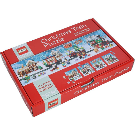 Christmas Train LEGO 4 Connecting 100 Piece Jigsaw Puzzles Chronicle - for just $17.99! 