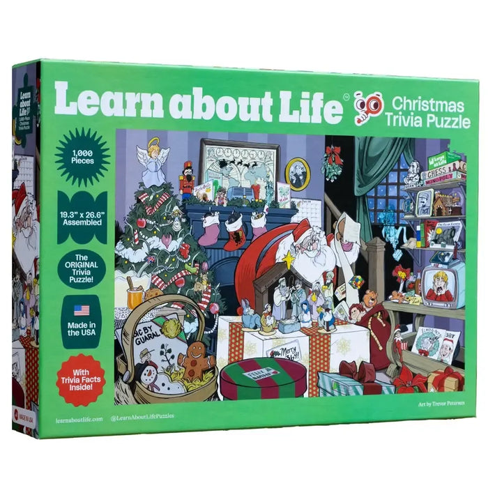 Christmas Trivia "Learn About Life" 1000 Piece Jigsaw Puzzle Livuzzle - for just $24.99! 