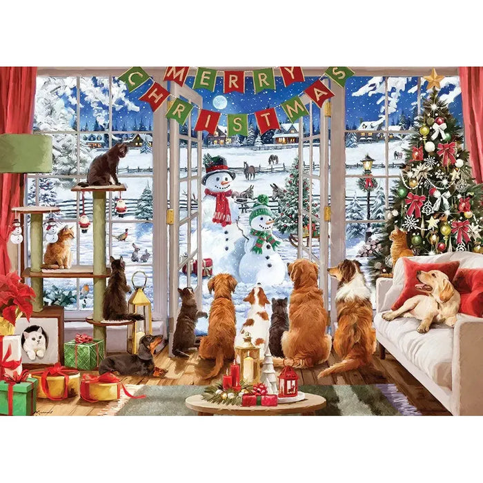 Christmas Visitors 1000 Piece Jigsaw Puzzle Cobble Hill - for just $19.99! 