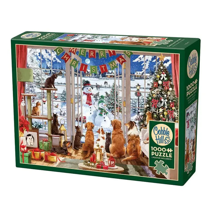 Christmas Visitors 1000 Piece Jigsaw Puzzle Cobble Hill - for just $19.99! 