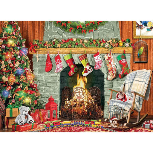 Christmas by the Fireplace 500 Piece Jigsaw Puzzle Eurographics - for just $17.99! 