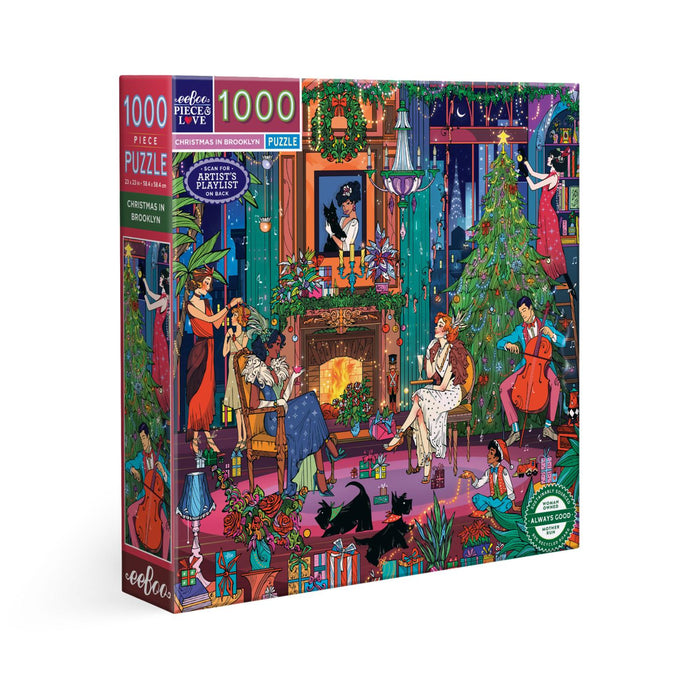 Christmas in Brooklyn 1000 Piece Jigsaw Puzzle eeBoo - for just $26.99! 