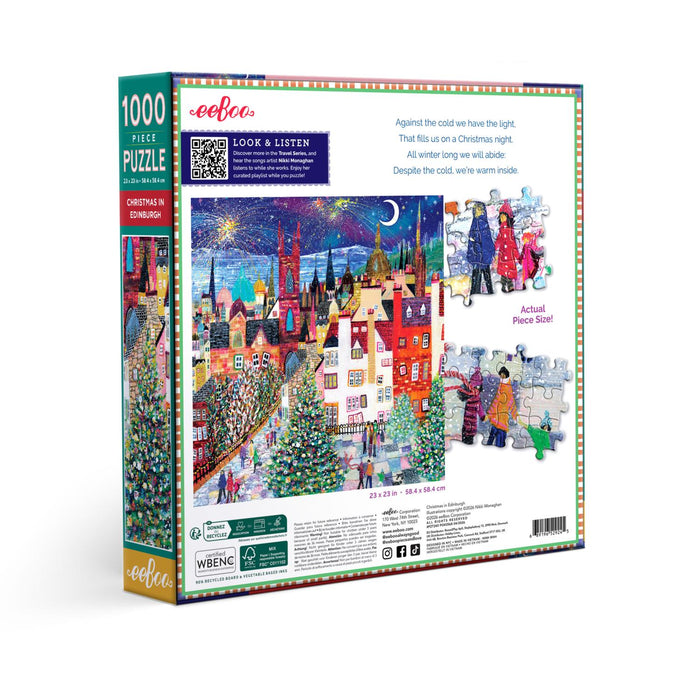 Christmas in Edinburgh 1000 Piece Jigsaw Puzzle eeBoo - for just $26.99! 