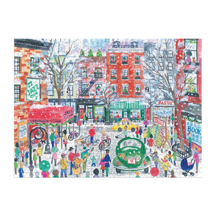 Christmas in Greenwich Village 1000 Piece Jigsaw Puzzle Galison - for just $19.99! 