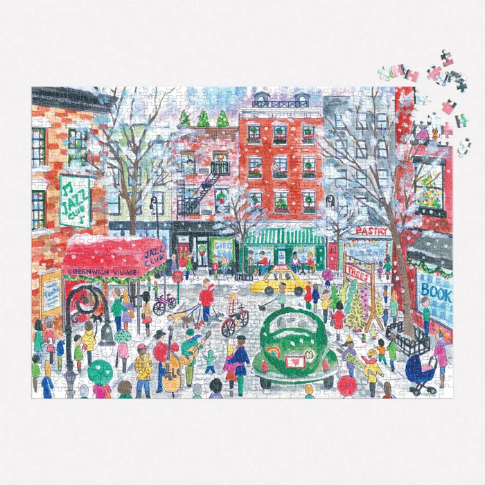 Christmas in Greenwich Village 1000 Piece Jigsaw Puzzle Galison - for just $19.99! 