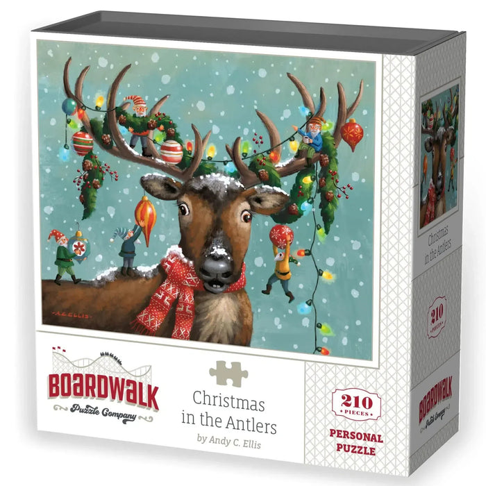 Christmas in the Antlers 210 Piece Jigsaw Puzzle Boardwalk - for just $11.99! 