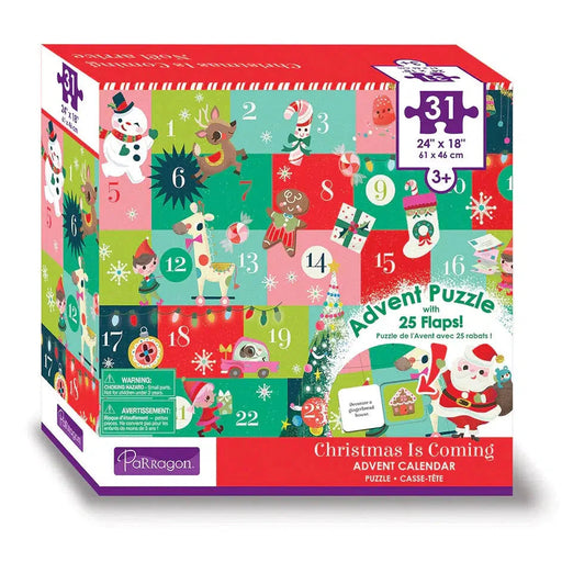Christmas is Coming Advent Calendar 31 Piece Jigsaw Puzzle Parragon - for just $39.99! 