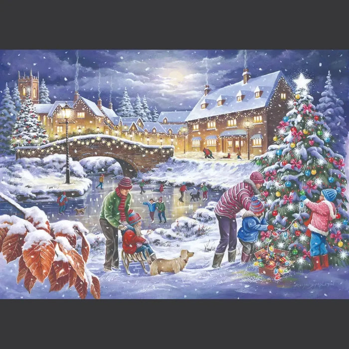 Christmas is Coming Set of 2 500 Big Piece Jigsaw Puzzles HOP - for just $44.99! 
