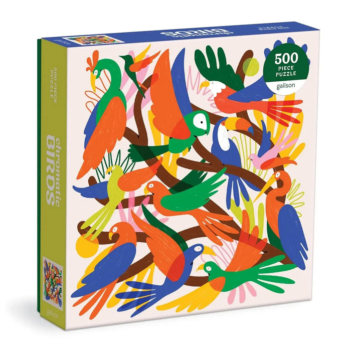 Chromatic Birds 500 Piece Jigsaw Puzzle Galison - for just $17.99! 