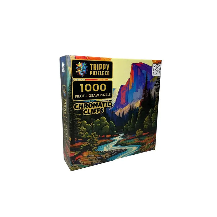 Chromatic Cliffs 1000 Piece Jigsaw Puzzle Trippy - for just $19.99! 