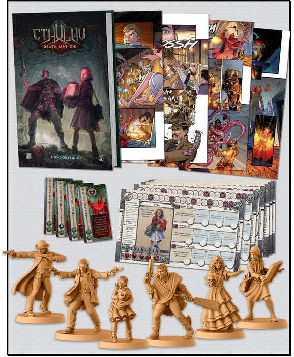 Cthulhu: Death May Die - Fight or Flight Graphic Novel + Kickstarter Exclusive Comic Book Extras - for just $69.99! 