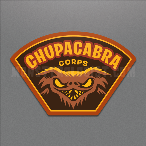 Chupacabra Corps Military Insignia Cryptozoology Sticker - for just $3.50! 