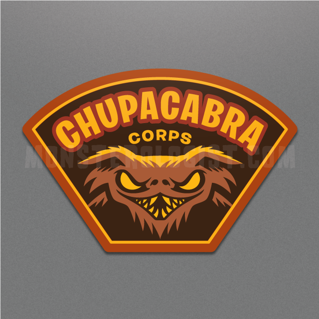 Chupacabra Corps Military Insignia Cryptozoology Sticker - for just $3.50! 
